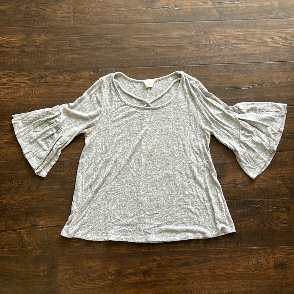 Super Soft Bell Sleeved Caution To The Wind Sweater